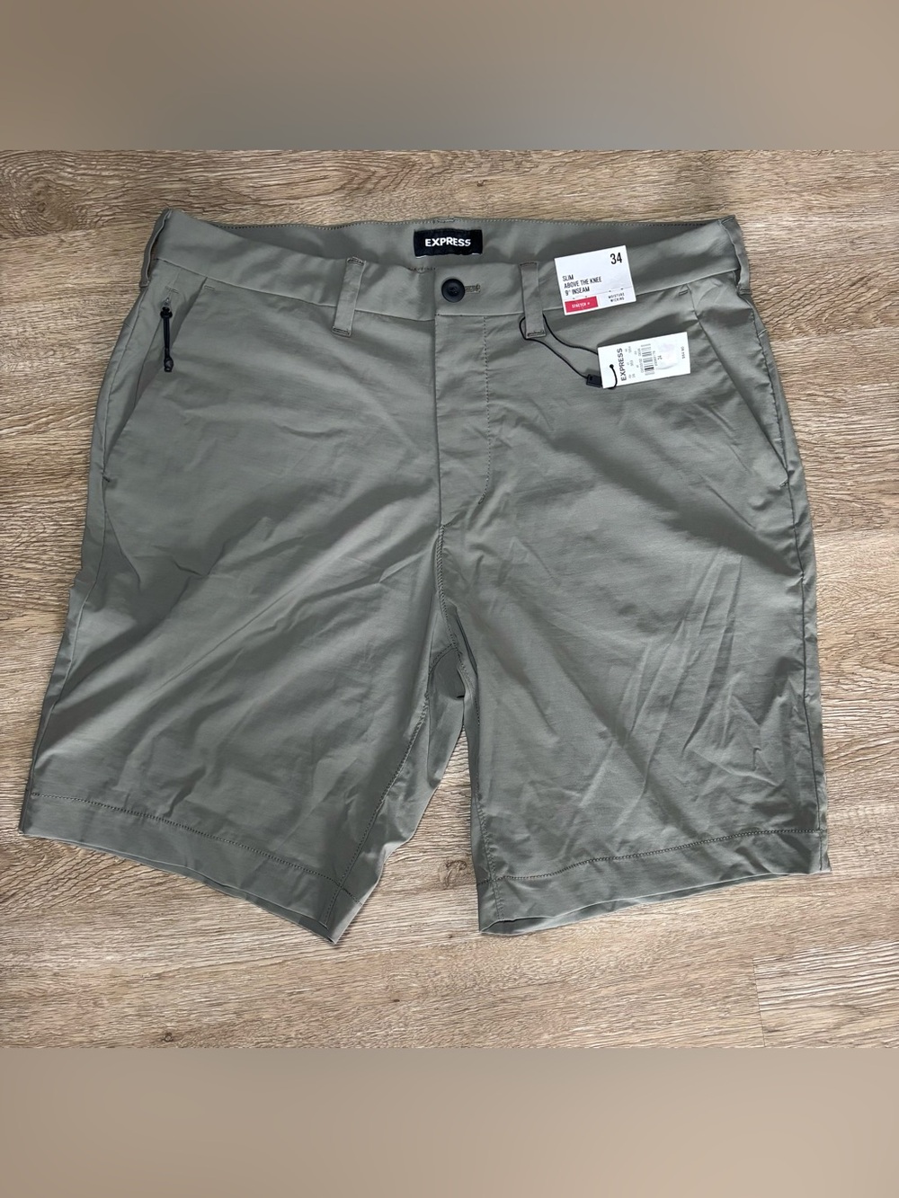 Express Slim Above the knee 9” inseam shorts